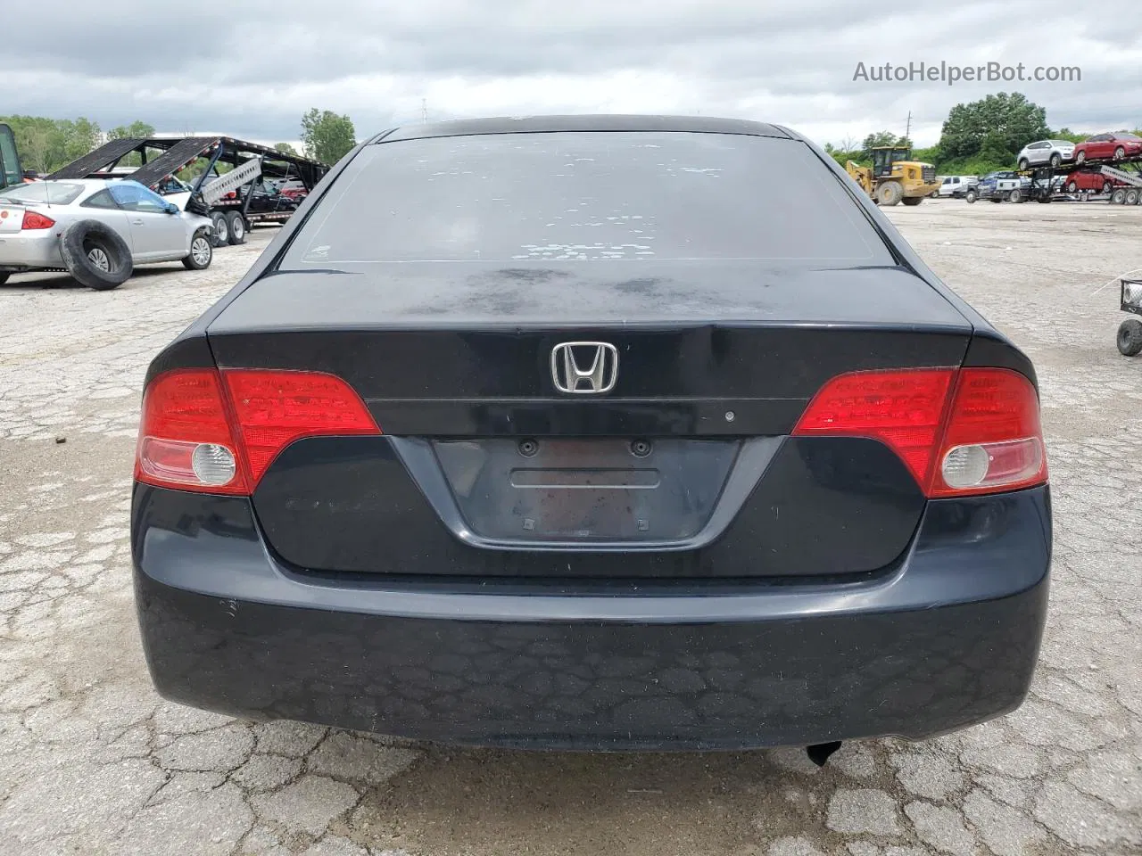 2008 Honda Civic Lx Black vin: 2HGFA16508H326695