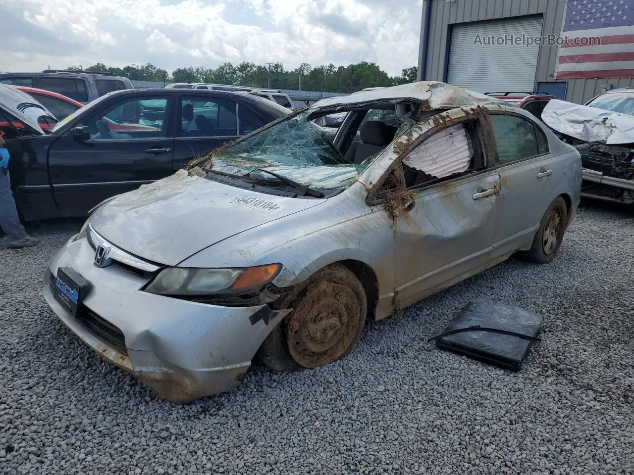 2008 Honda Civic Lx Silver vin: 2HGFA16508H336711