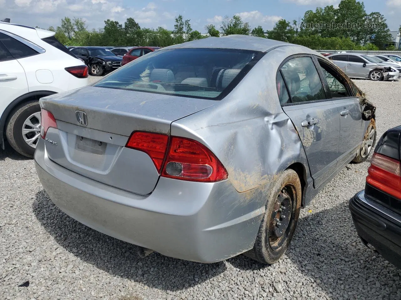 2008 Honda Civic Lx Silver vin: 2HGFA16508H336711