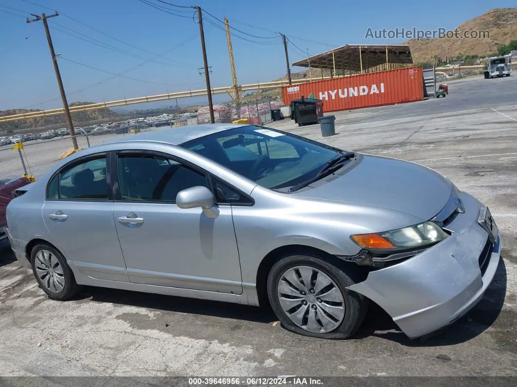 2008 Honda Civic Lx Silver vin: 2HGFA16508H350480