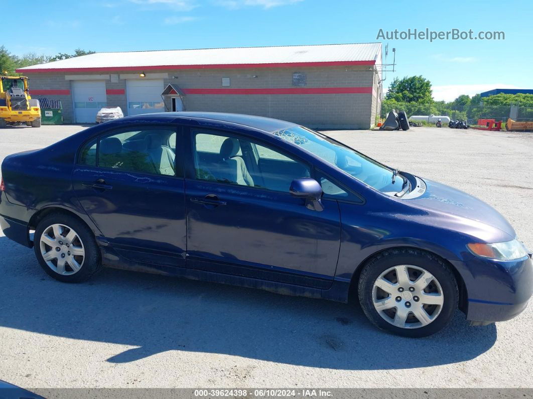 2008 Honda Civic Lx Blue vin: 2HGFA16508H523379