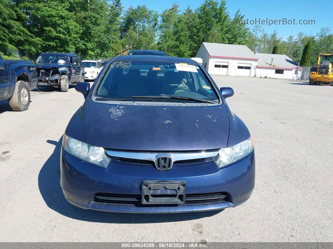 2008 Honda Civic Lx Blue vin: 2HGFA16508H523379