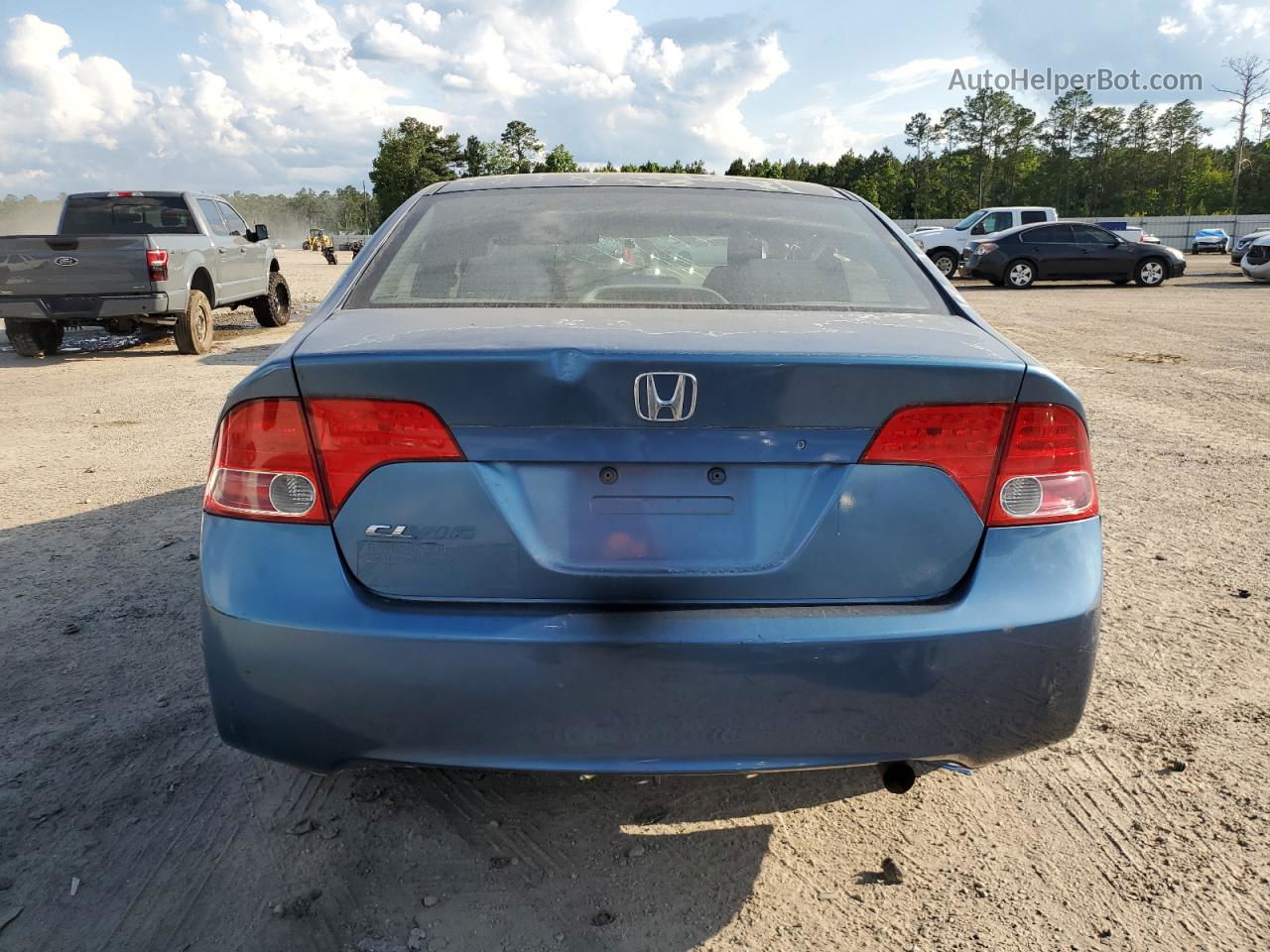 2008 Honda Civic Lx Blue vin: 2HGFA16508H533233