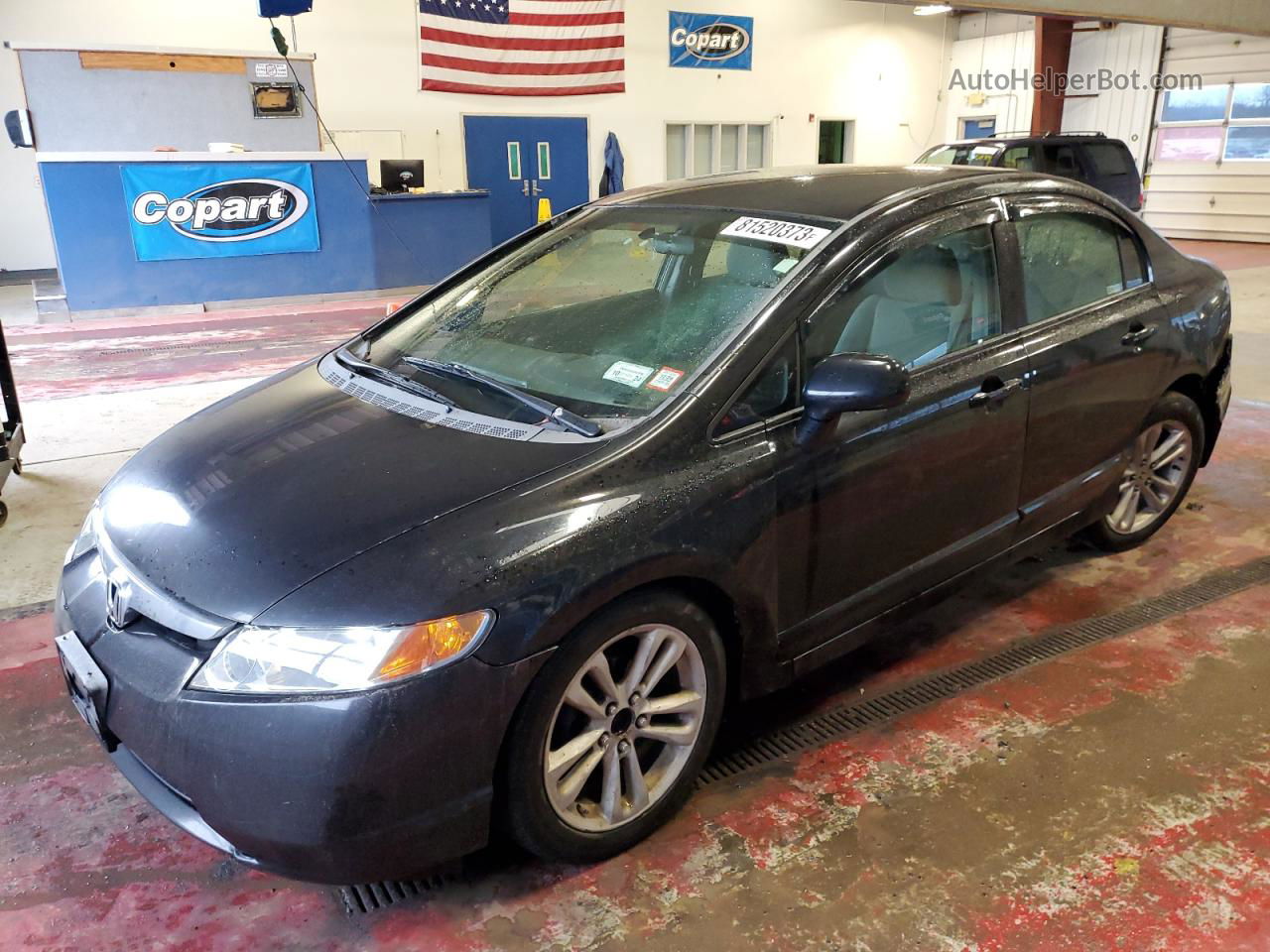 2008 Honda Civic Lx Black vin: 2HGFA16518H300557