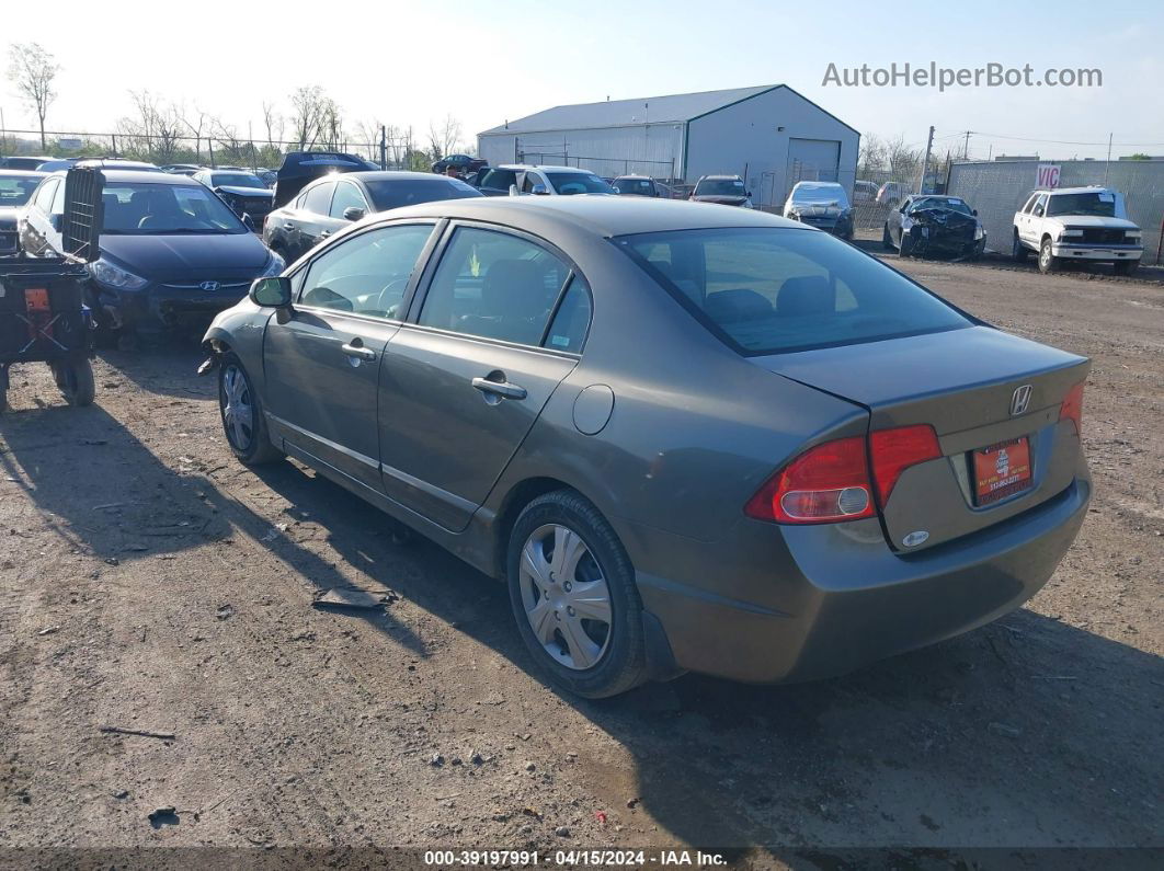 2008 Honda Civic Lx Gray vin: 2HGFA16518H331145