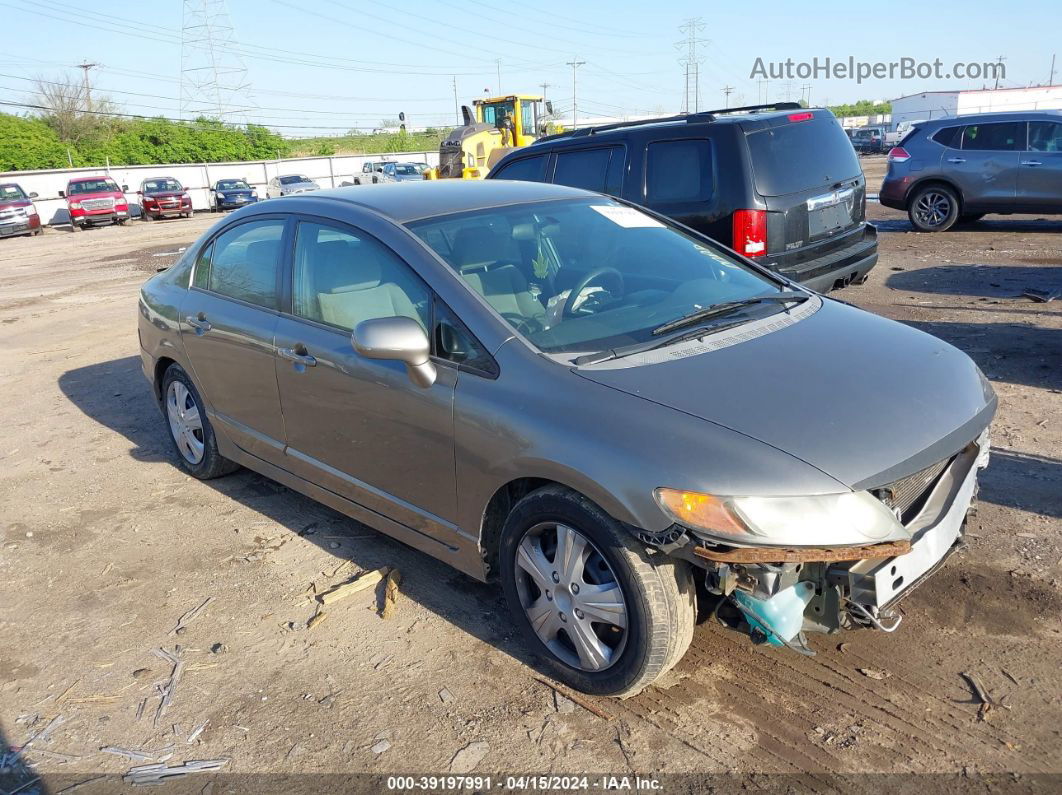 2008 Honda Civic Lx Gray vin: 2HGFA16518H331145