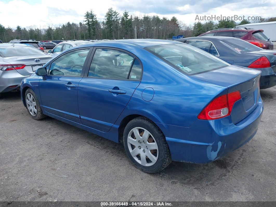 2008 Honda Civic Lx Blue vin: 2HGFA16518H517123
