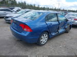 2008 Honda Civic Lx Blue vin: 2HGFA16518H517123