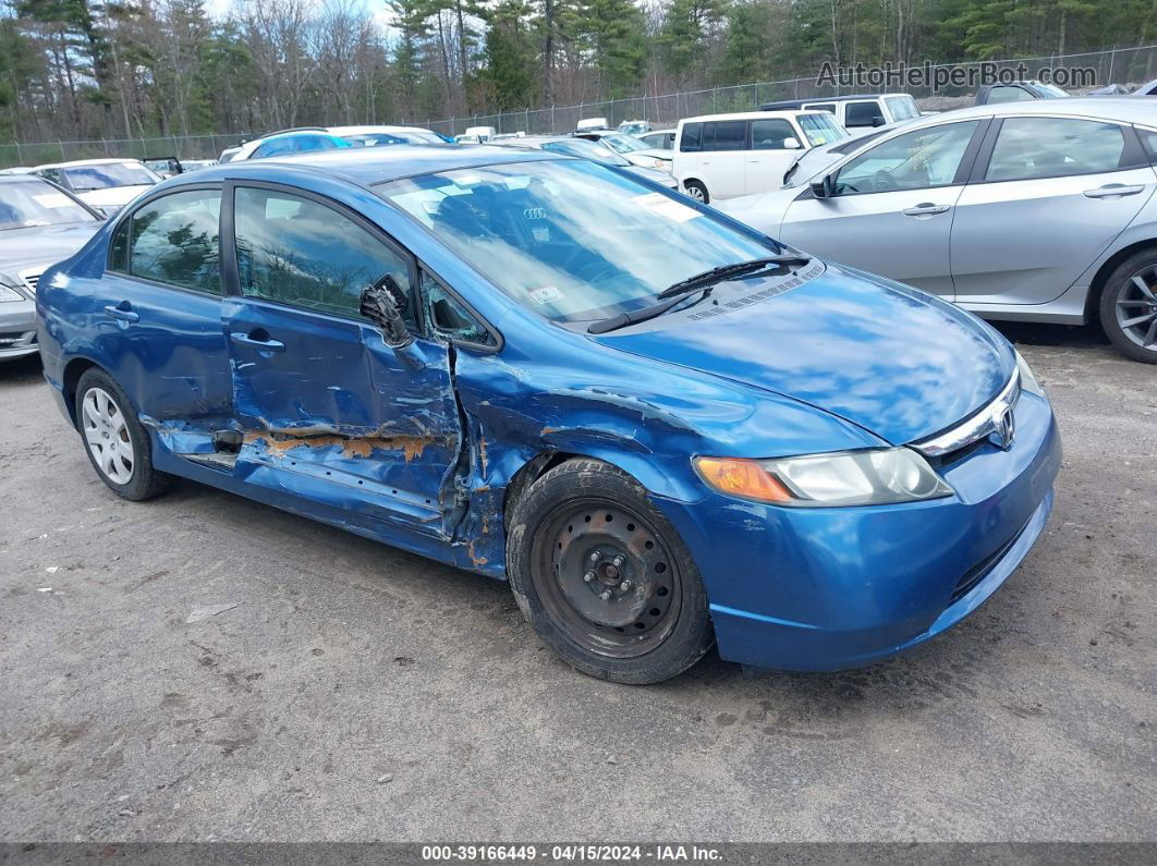 2008 Honda Civic Lx Blue vin: 2HGFA16518H517123