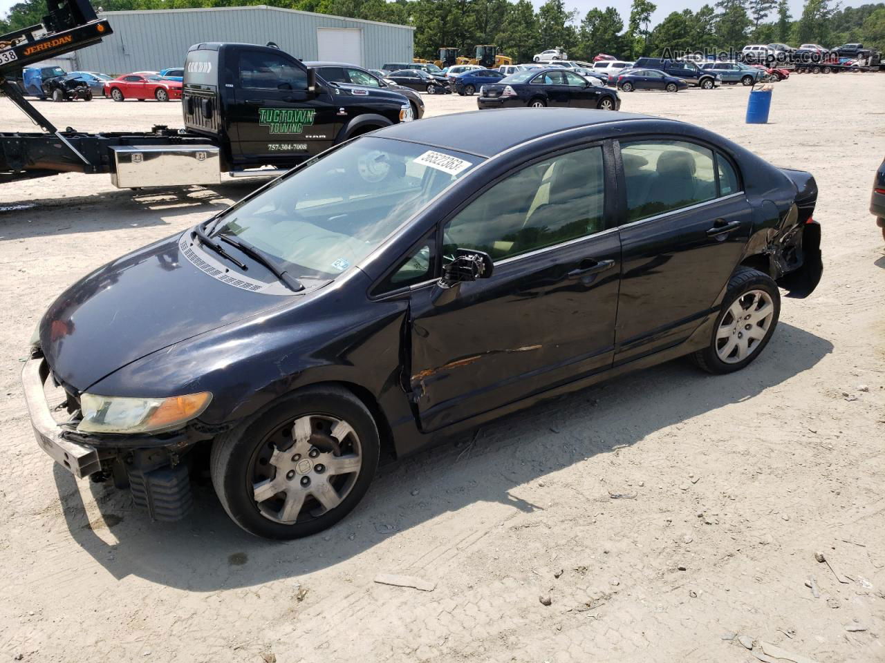 2006 Honda Civic Lx Black vin: 2HGFA16526H503311