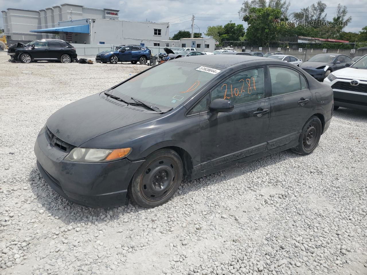 2008 Honda Civic Lx Black vin: 2HGFA16528H306433