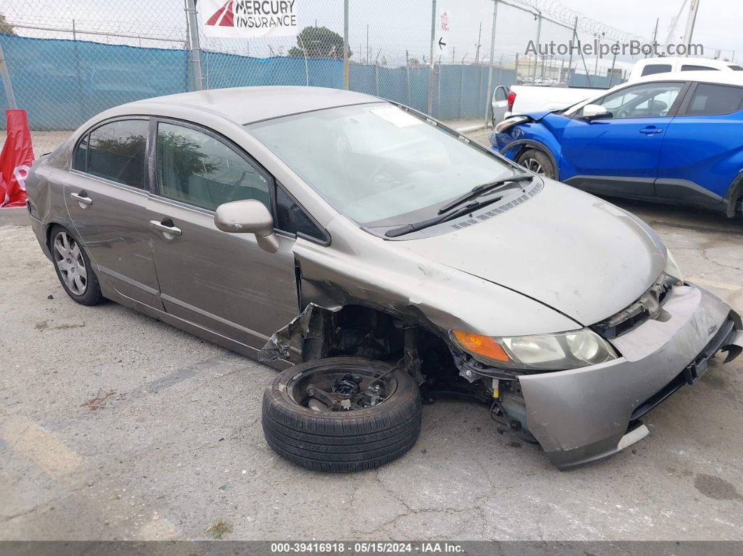 2008 Honda Civic Lx Gray vin: 2HGFA16528H312992