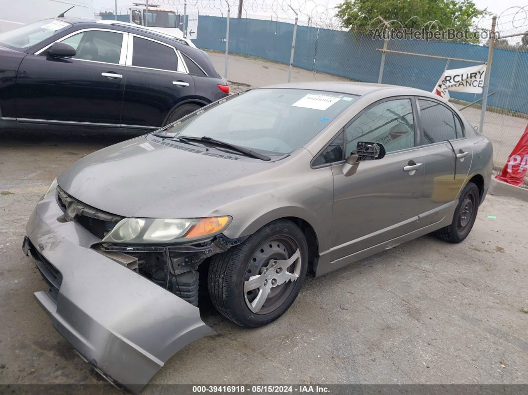 2008 Honda Civic Lx Gray vin: 2HGFA16528H312992