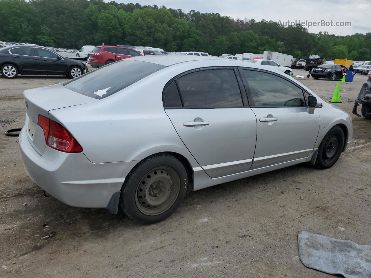 2008 Honda Civic Lx Gray vin: 2HGFA16528H507913