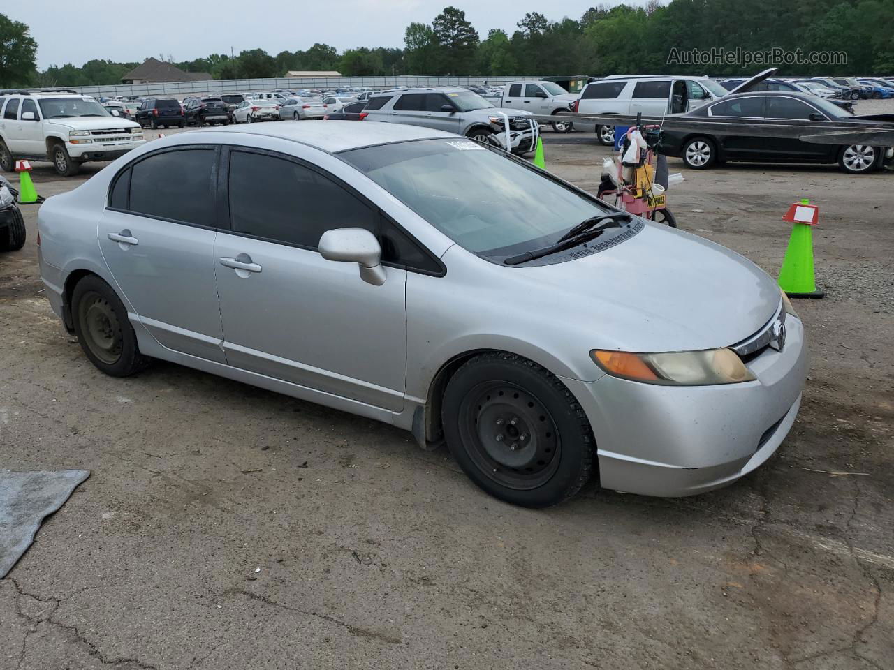 2008 Honda Civic Lx Gray vin: 2HGFA16528H507913