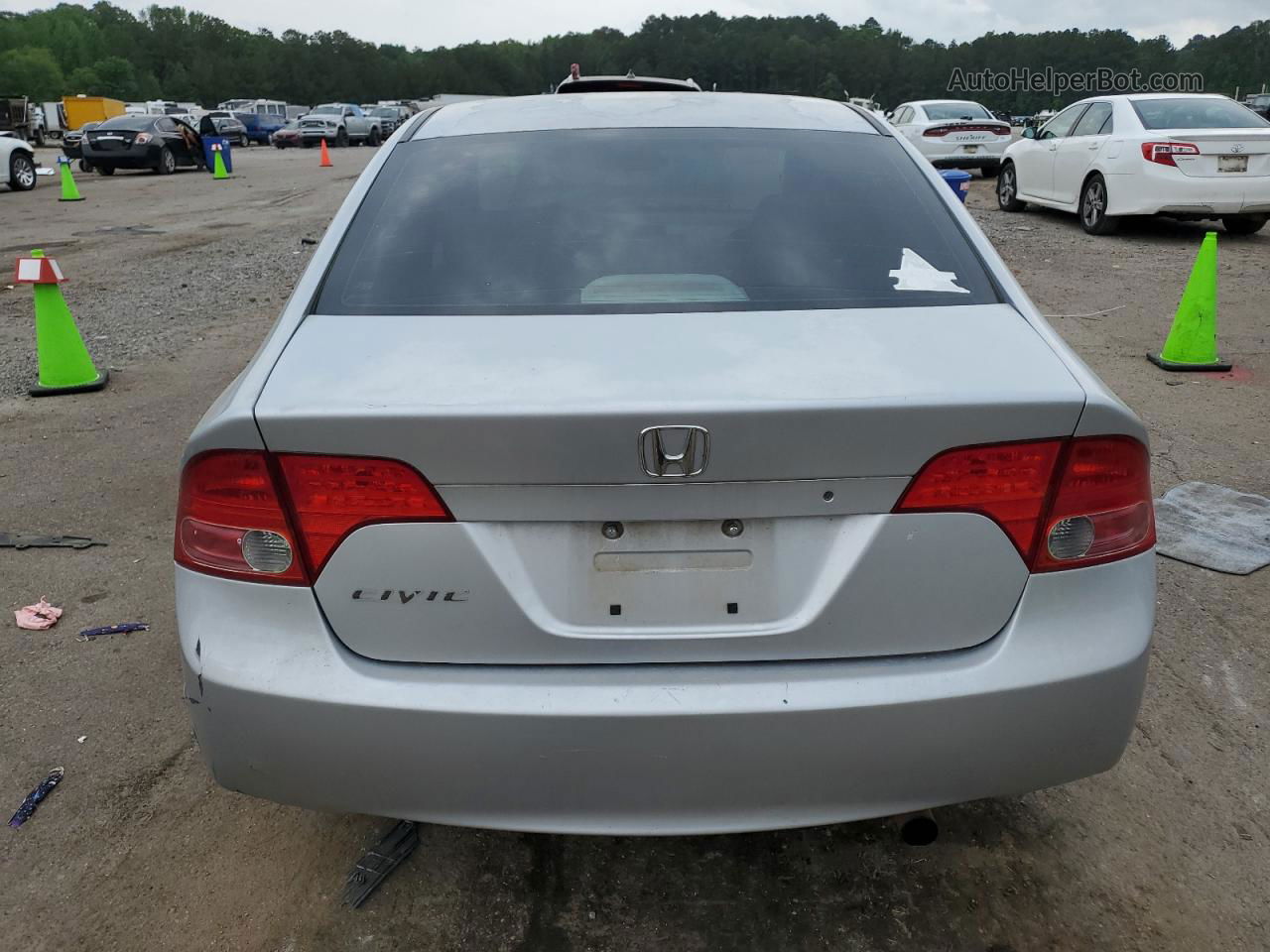 2008 Honda Civic Lx Gray vin: 2HGFA16528H507913