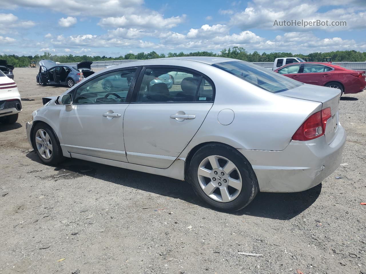 2008 Honda Civic Lx Silver vin: 2HGFA16528H524856