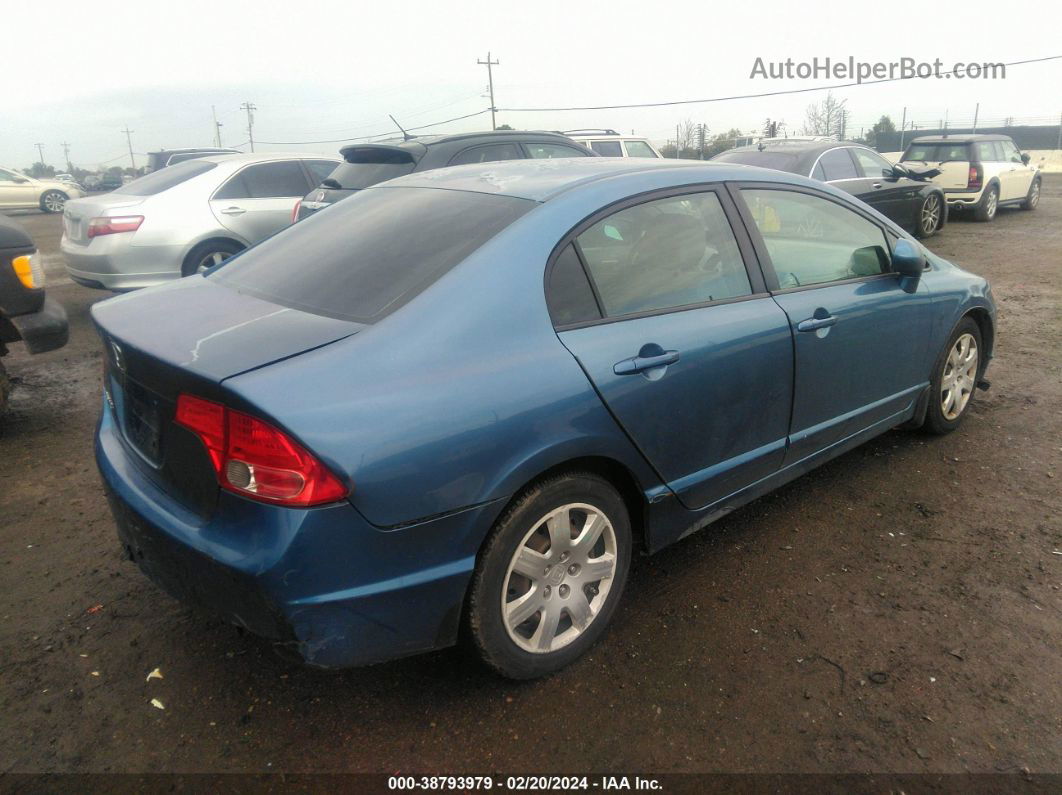 2008 Honda Civic Lx Blue vin: 2HGFA16528H534187