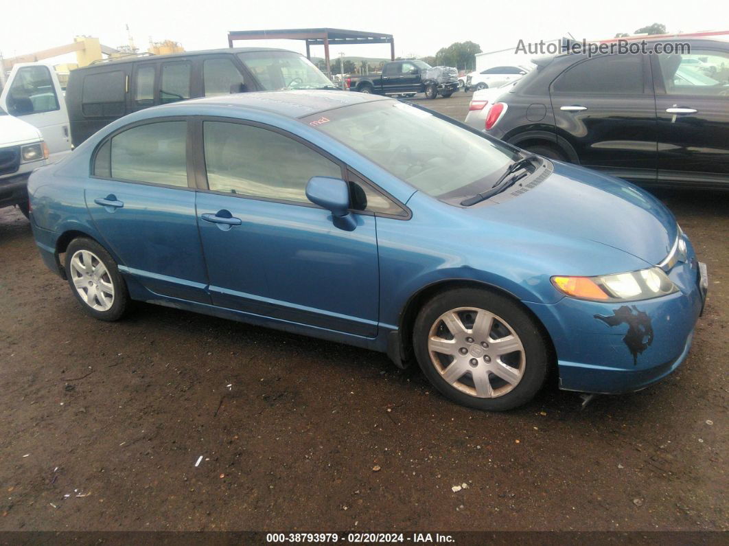 2008 Honda Civic Lx Blue vin: 2HGFA16528H534187