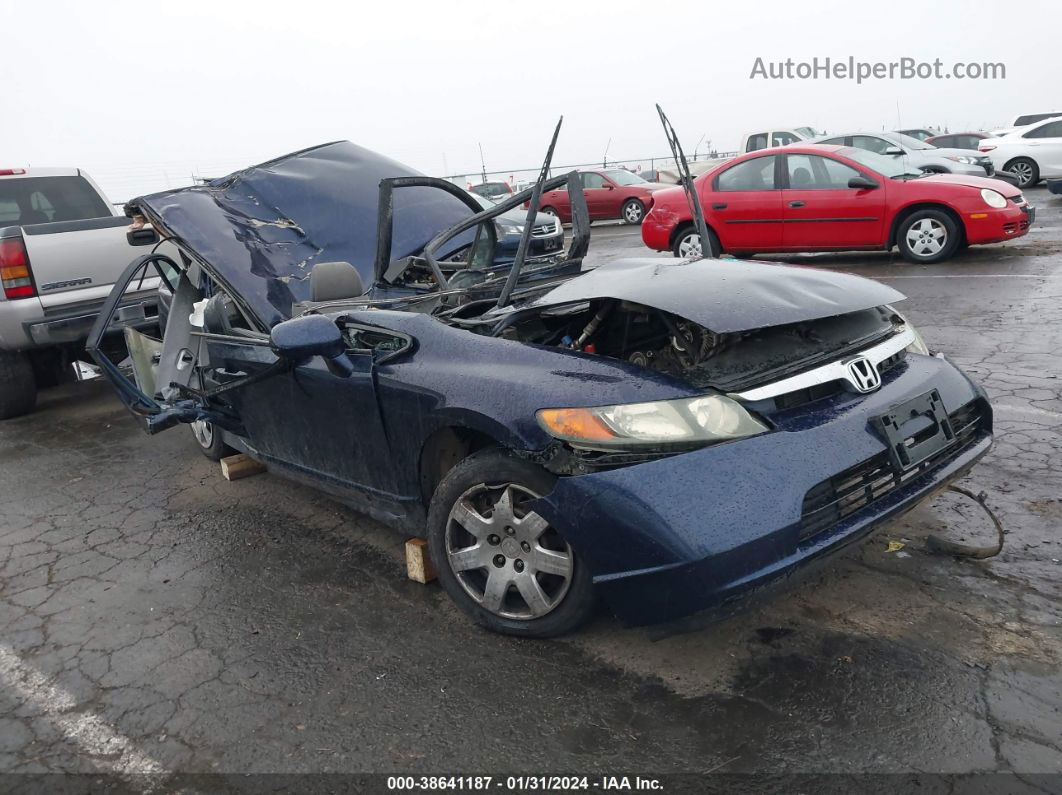 2006 Honda Civic Lx Синий vin: 2HGFA16536H512647