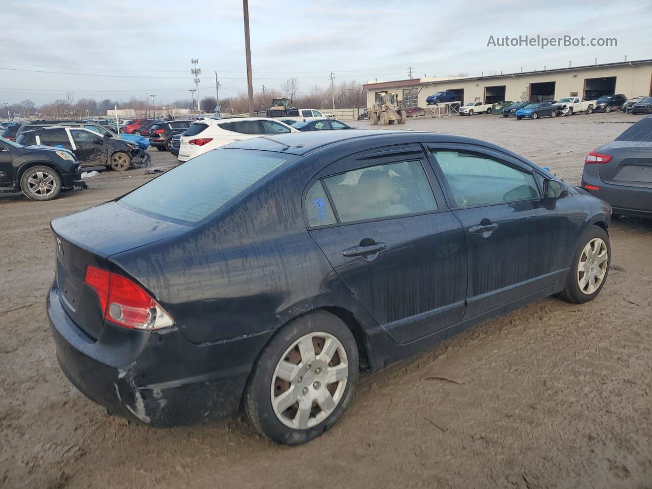 2008 Honda Civic Lx Black vin: 2HGFA16538H341787