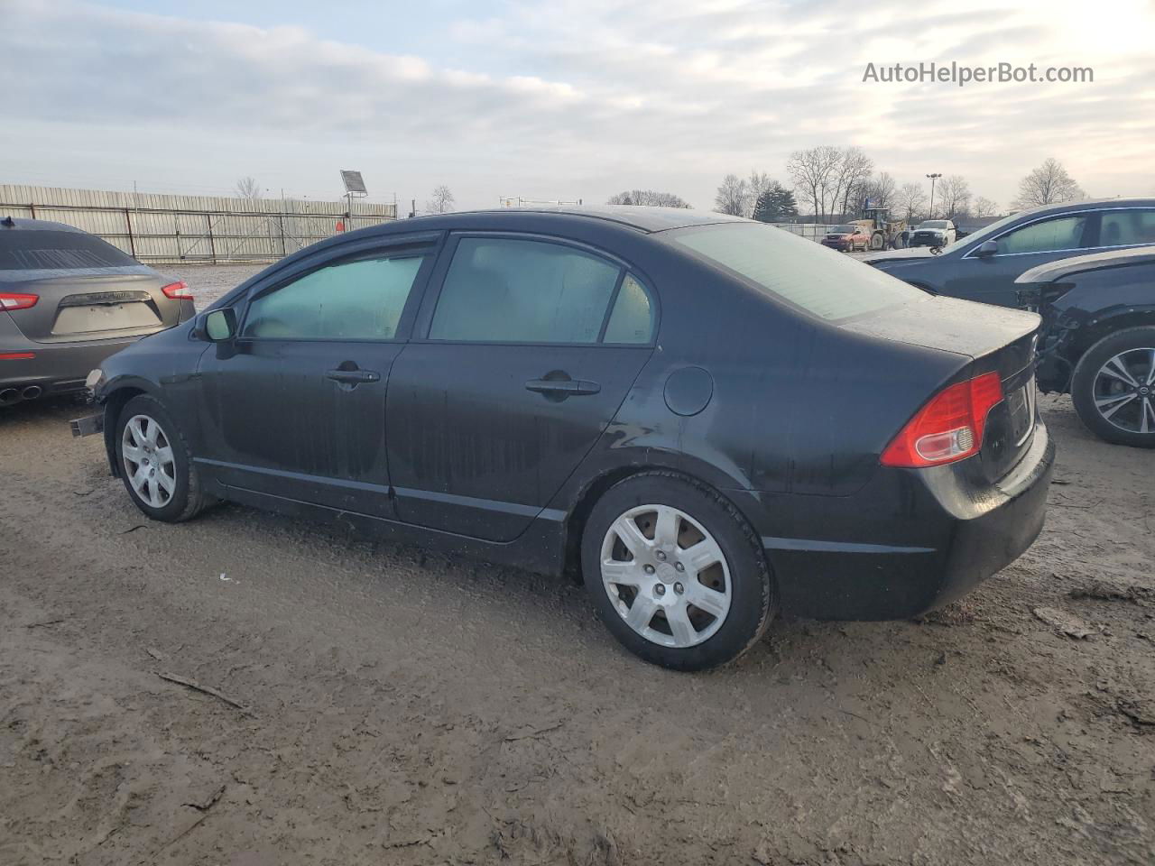 2008 Honda Civic Lx Black vin: 2HGFA16538H341787