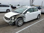 2008 Honda Civic Lx White vin: 2HGFA16538H341949