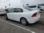 2008 Honda Civic Lx White vin: 2HGFA16538H341949