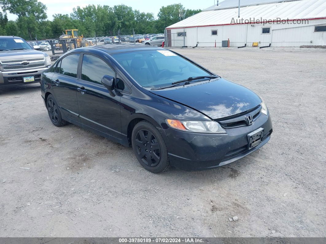 2008 Honda Civic Lx Black vin: 2HGFA16538H356127