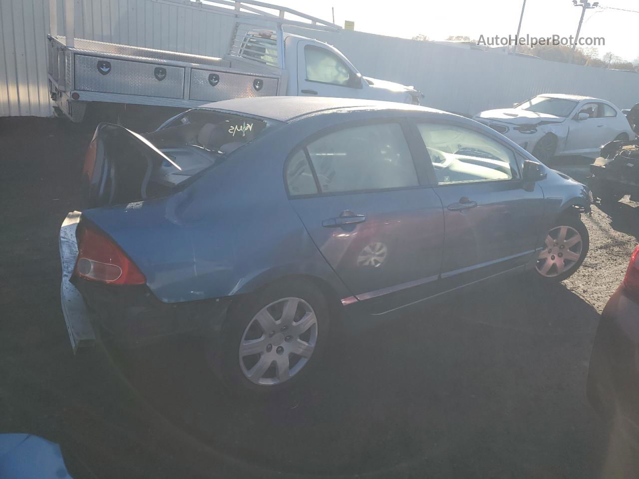 2008 Honda Civic Lx Blue vin: 2HGFA16538H508682