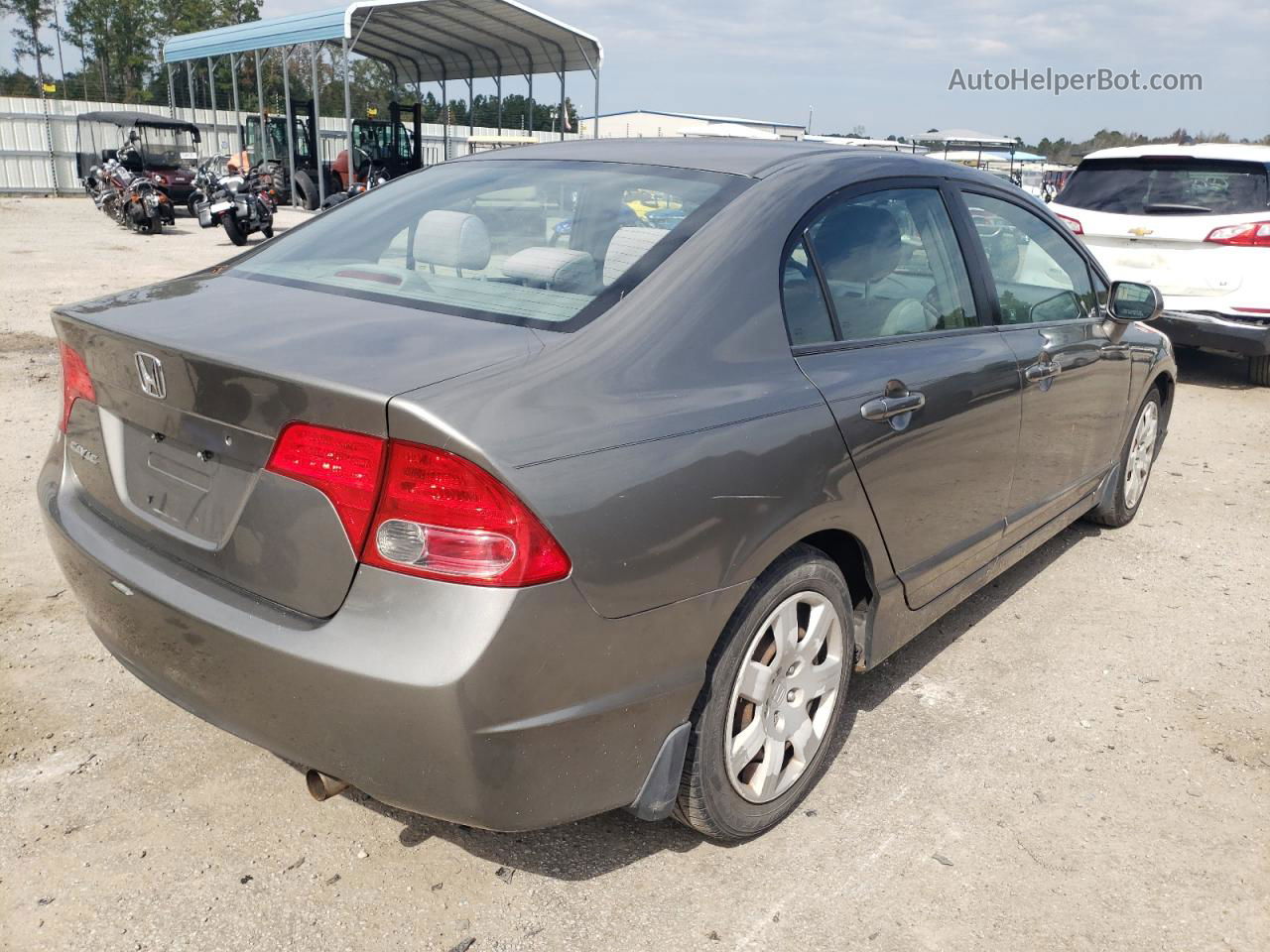 2008 Honda Civic Lx Gray vin: 2HGFA16548H327378