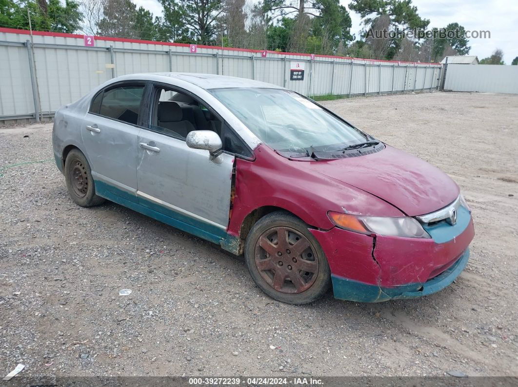 2008 Honda Civic Lx Gray vin: 2HGFA16548H506777