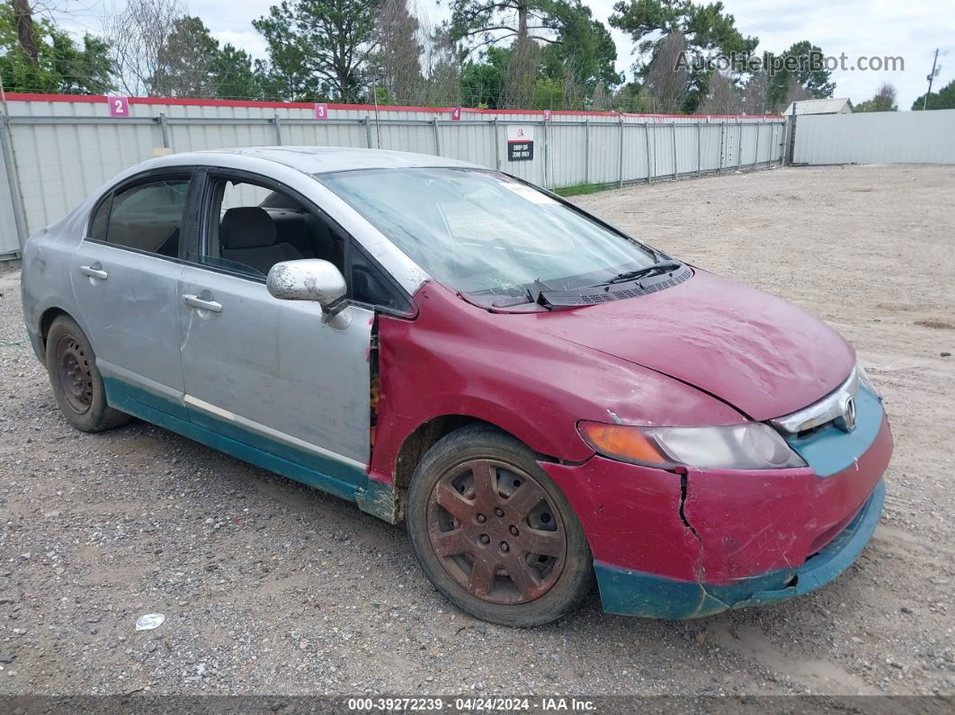 2008 Honda Civic Lx Gray vin: 2HGFA16548H506777