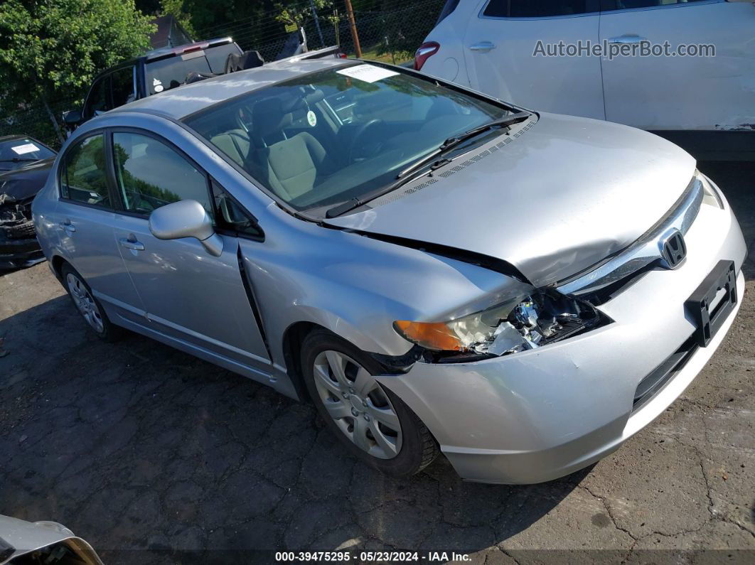 2008 Honda Civic Lx Серебряный vin: 2HGFA16548H507301