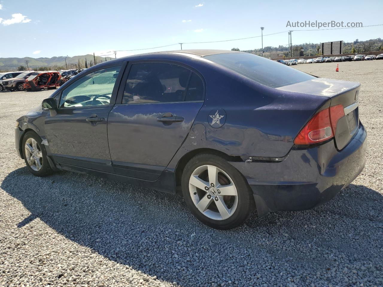 2008 Honda Civic Lx Blue vin: 2HGFA16548H520775