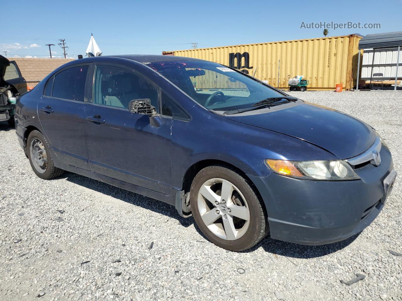 2008 Honda Civic Lx Blue vin: 2HGFA16548H520775