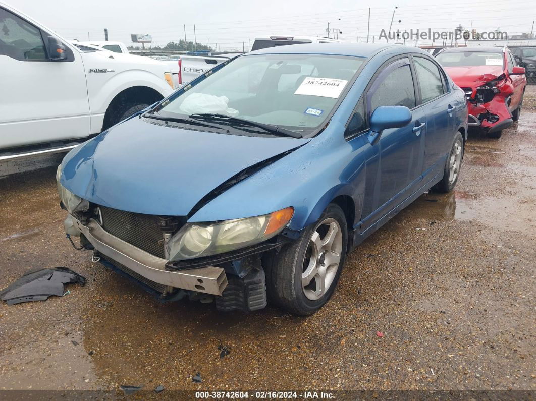 2008 Honda Civic Lx Синий vin: 2HGFA16548H533736