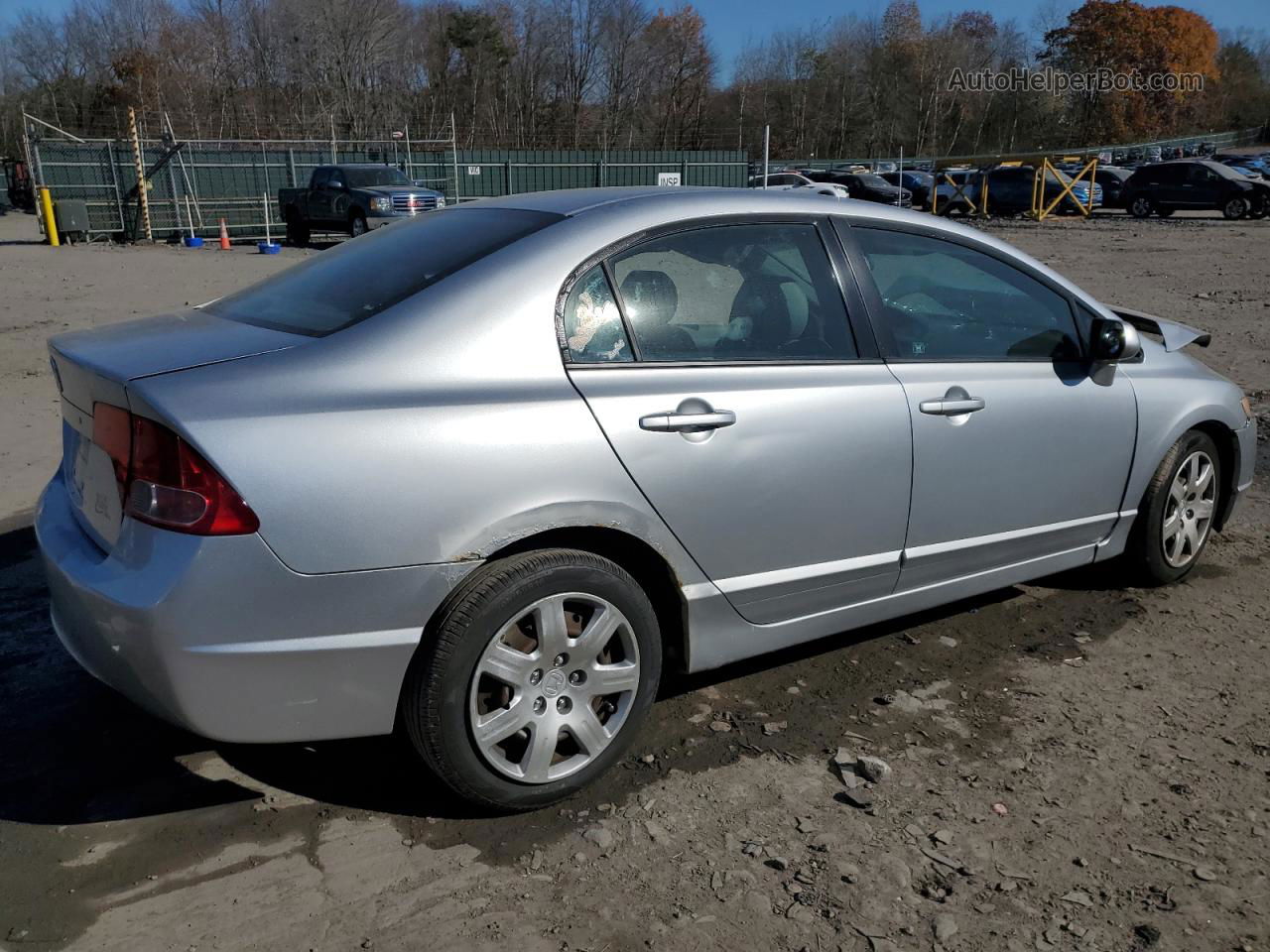 2008 Honda Civic Lx Silver vin: 2HGFA16558H350524