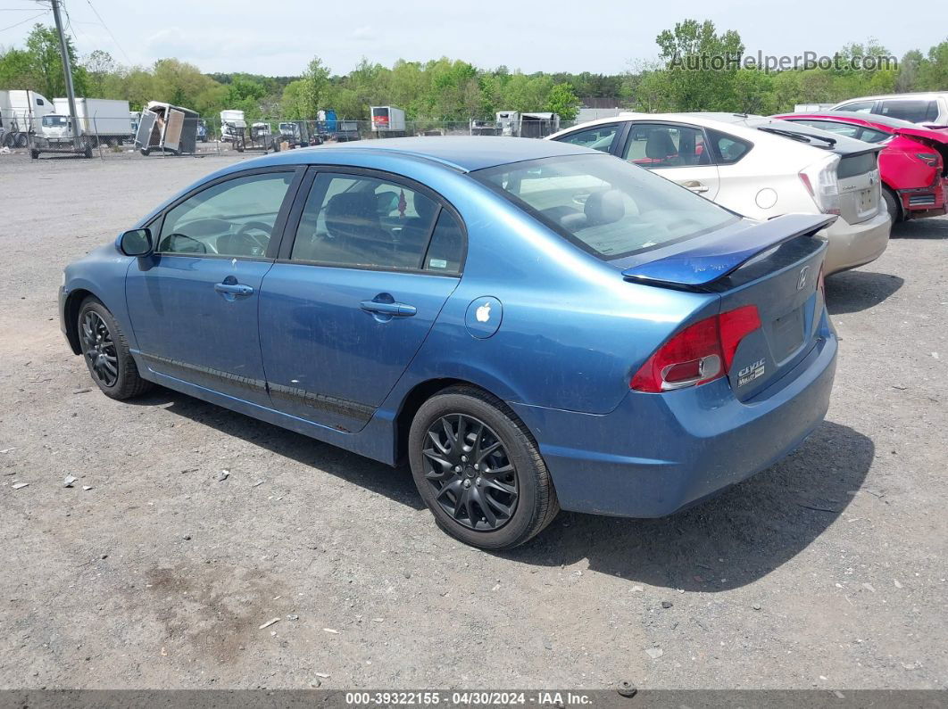 2006 Honda Civic Lx Blue vin: 2HGFA16566H510505