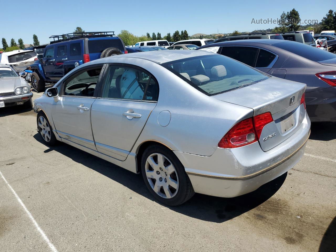 2006 Honda Civic Lx Gray vin: 2HGFA16566H522203