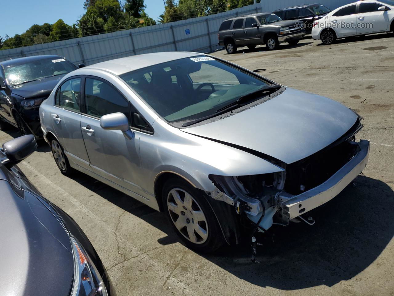 2006 Honda Civic Lx Gray vin: 2HGFA16566H522203