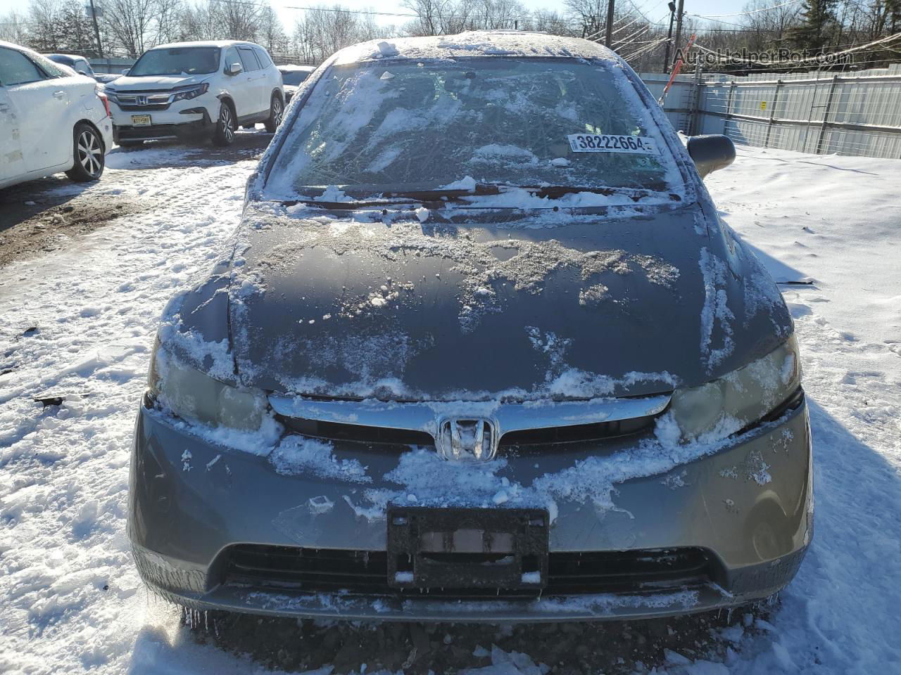 2008 Honda Civic Lx Charcoal vin: 2HGFA16568H313045