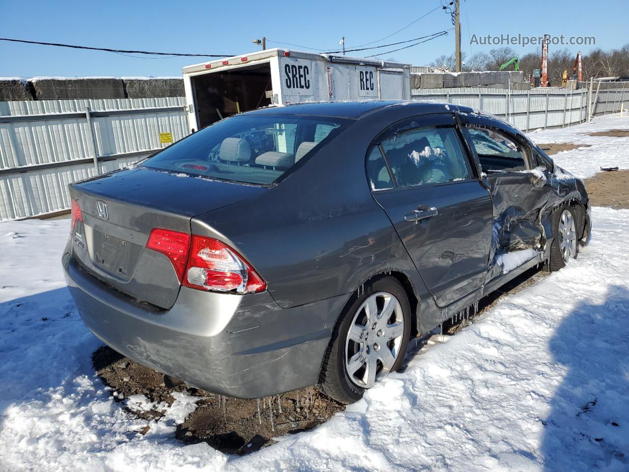 2008 Honda Civic Lx Charcoal vin: 2HGFA16568H313045