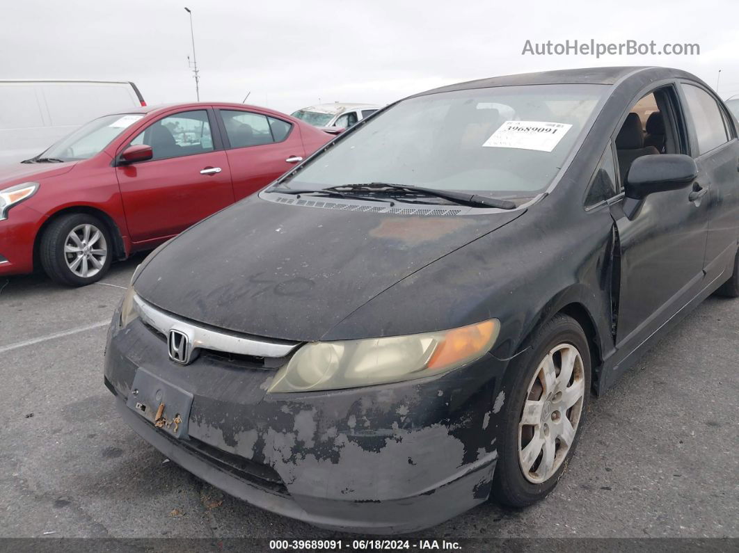 2008 Honda Civic Lx Black vin: 2HGFA16568H324000