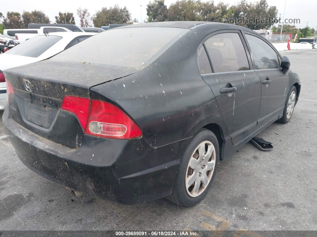 2008 Honda Civic Lx Black vin: 2HGFA16568H324000