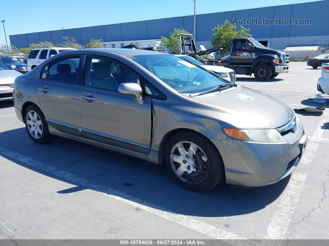 2008 Honda Civic Lx Brown vin: 2HGFA16568H324885