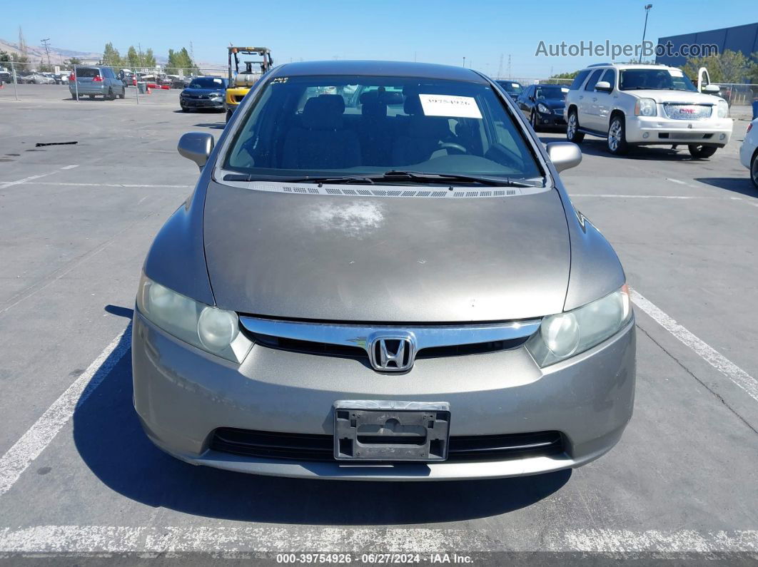 2008 Honda Civic Lx Brown vin: 2HGFA16568H324885