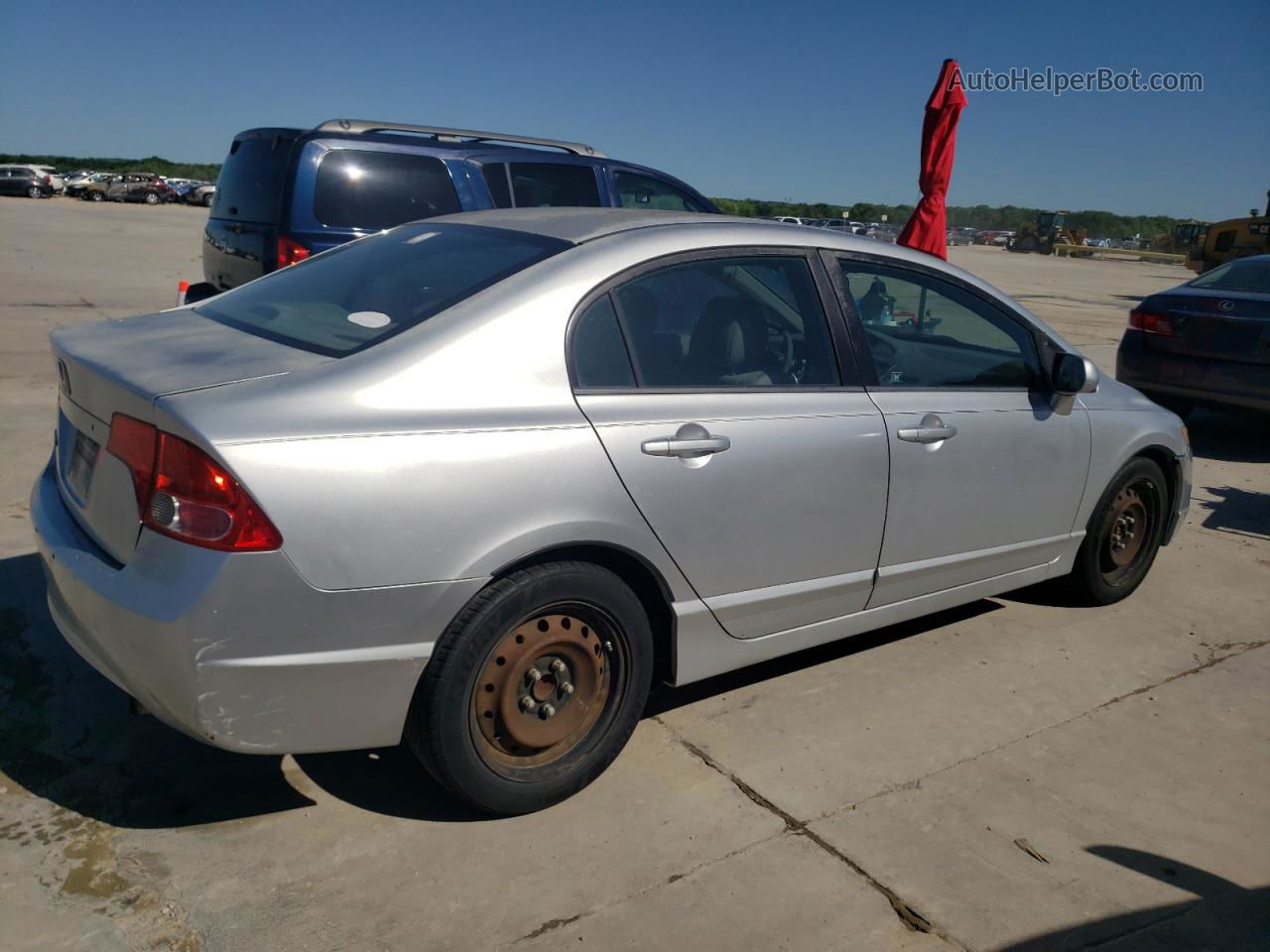 2008 Honda Civic Lx Silver vin: 2HGFA16568H340259