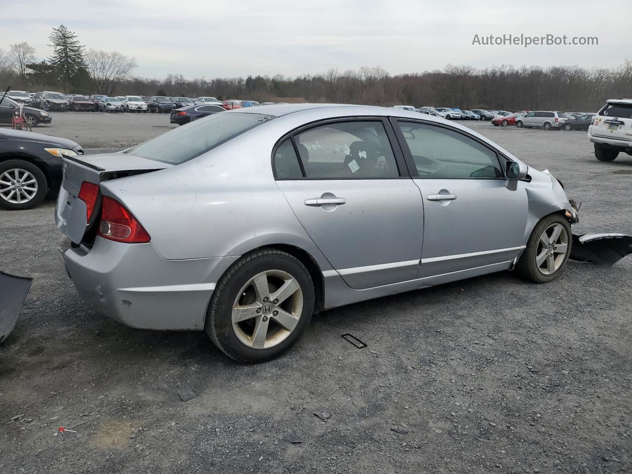 2008 Honda Civic Lx Silver vin: 2HGFA16568H351519