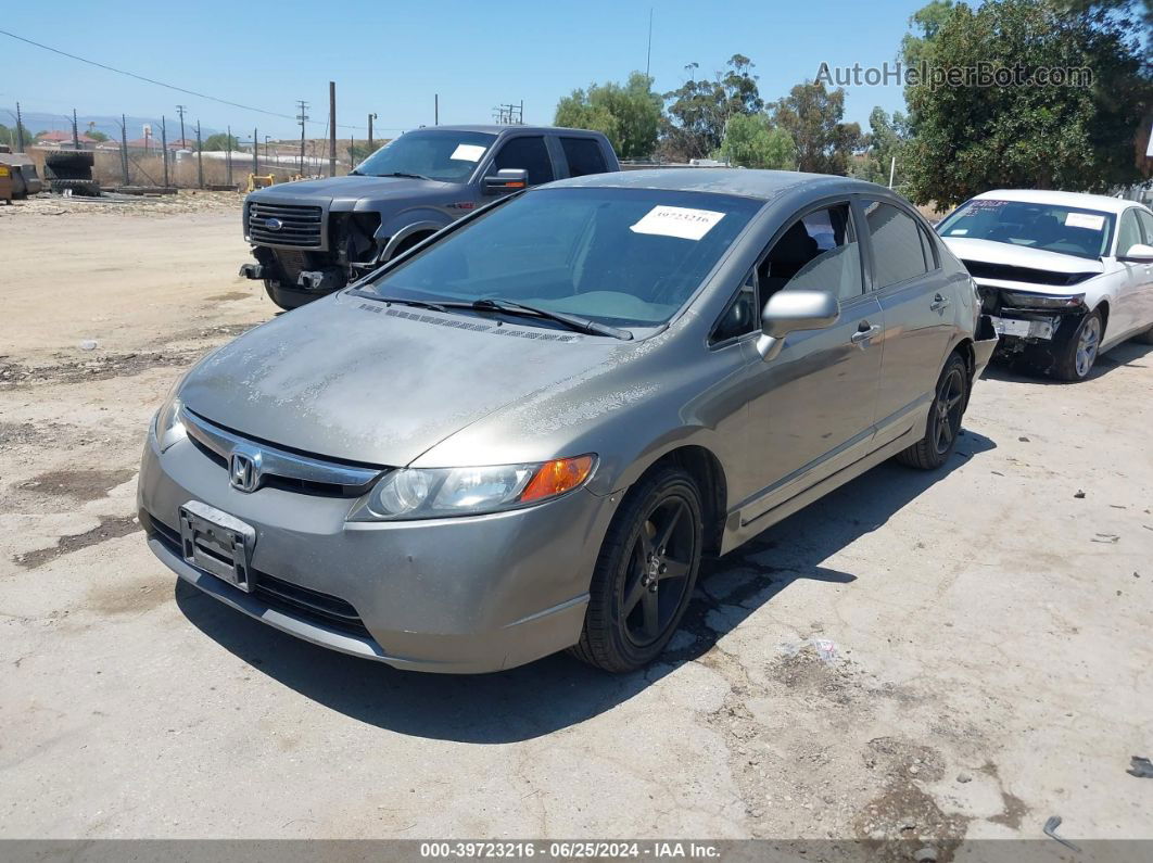 2008 Honda Civic Lx Gray vin: 2HGFA16568H515724